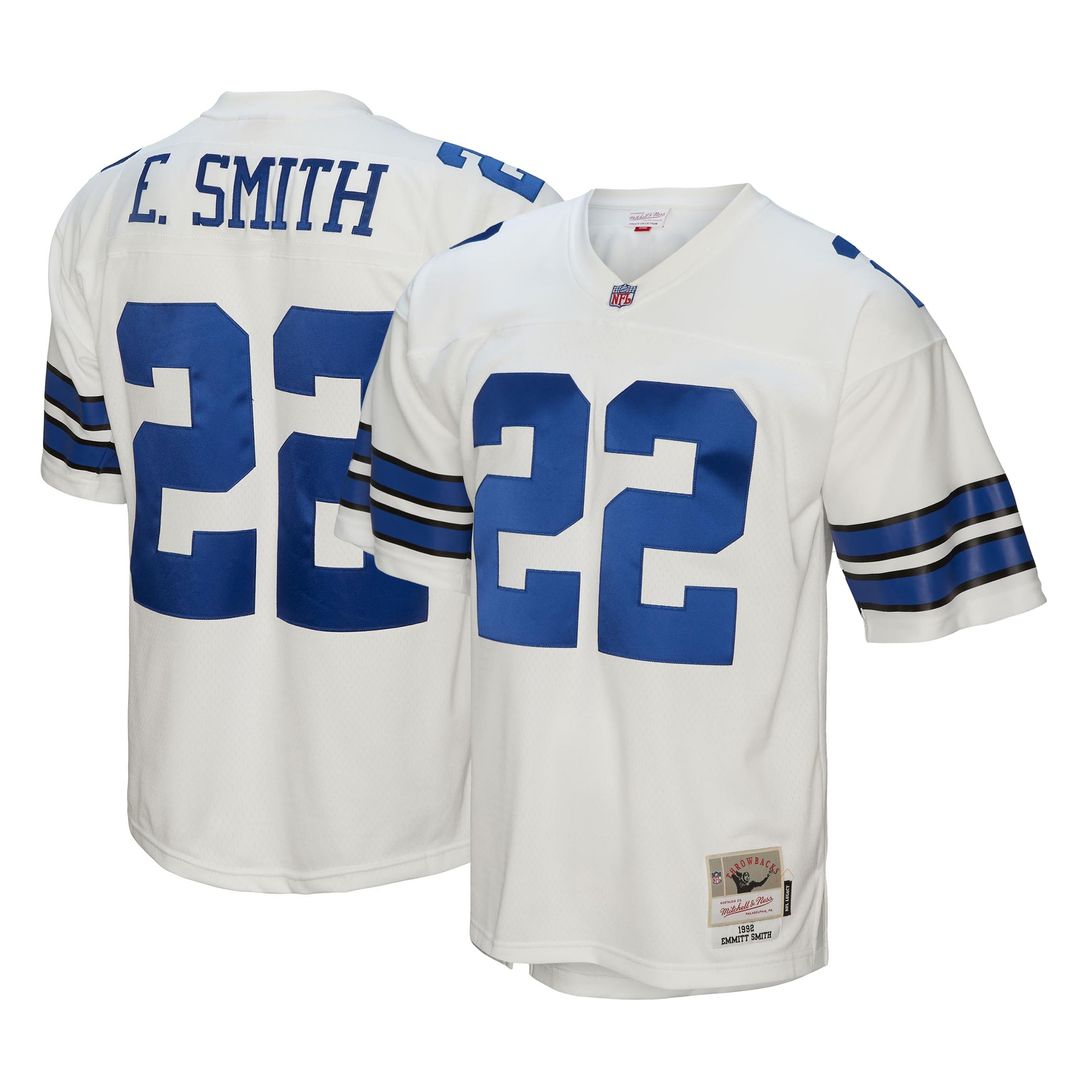 Emmitt Smith Dallas Cowboys Mitchell & Ness Youth Retired Player Legacy Jersey - White
