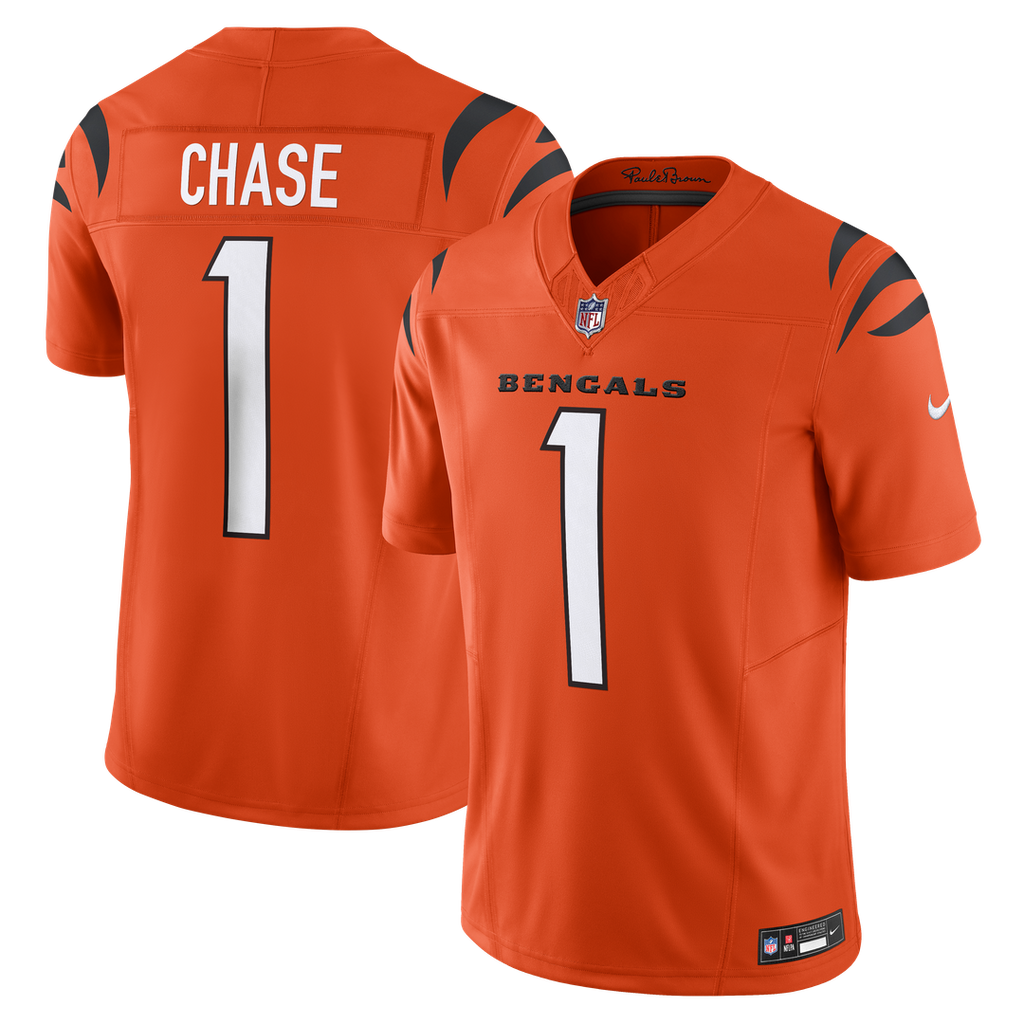 Ja'Marr Chase Cincinnati Bengals Nike Vapor F.U.S.E. Limited Jersey - Orange