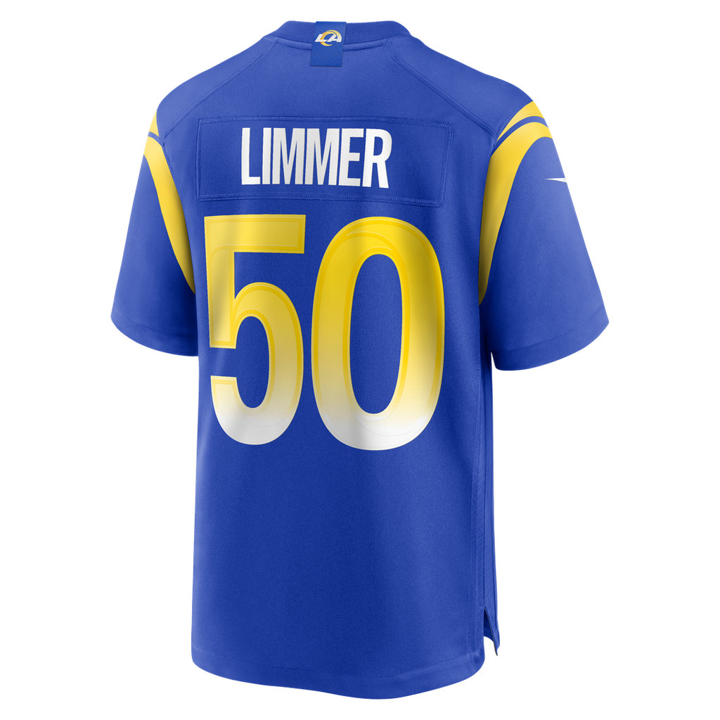 Beaux Limmer Los Angeles Rams Nike Team Game Jersey -  Royal