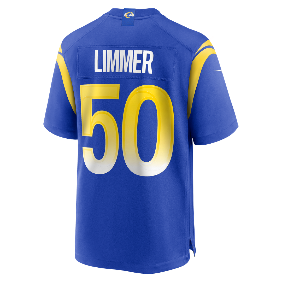 Beaux Limmer Los Angeles Rams Nike Team Game Jersey -  Royal