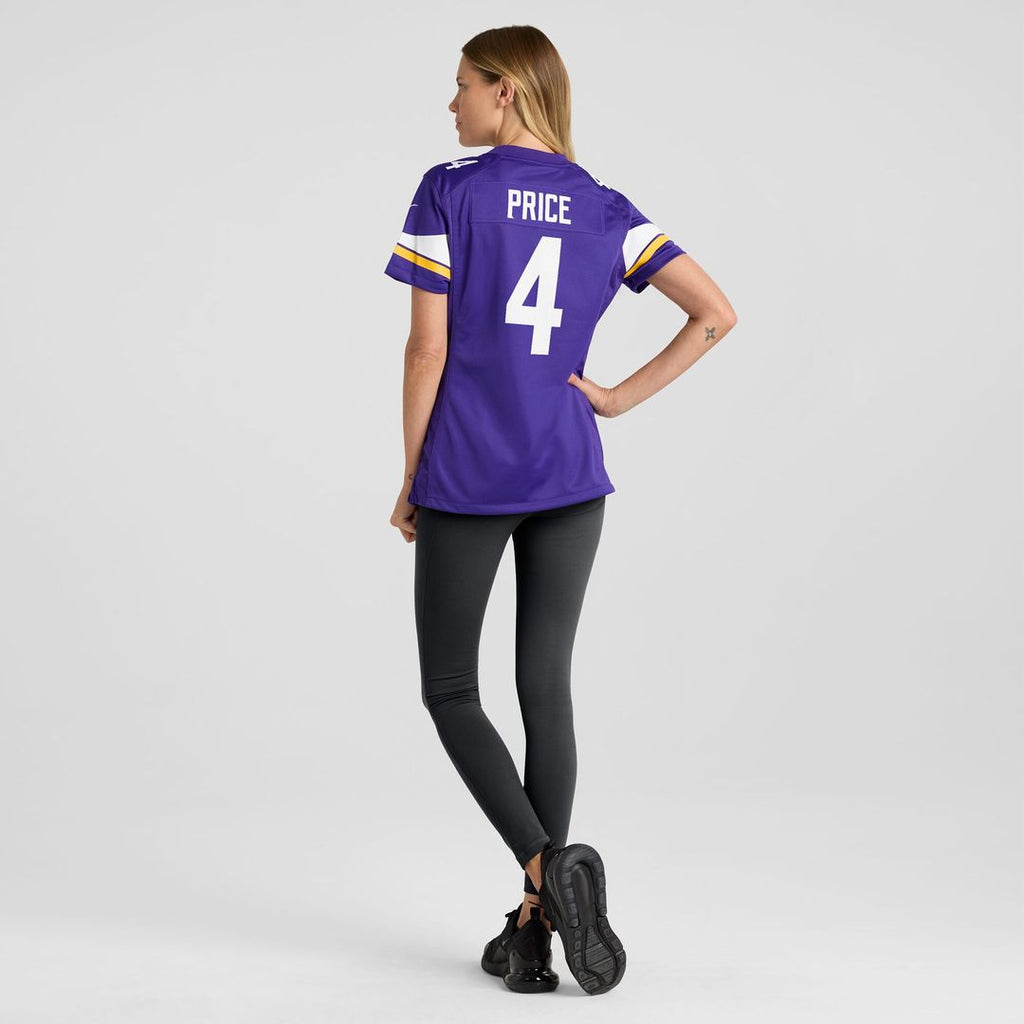 Myles Price Minnesota Vikings Nike Women's Team Game Jersey -  Purple