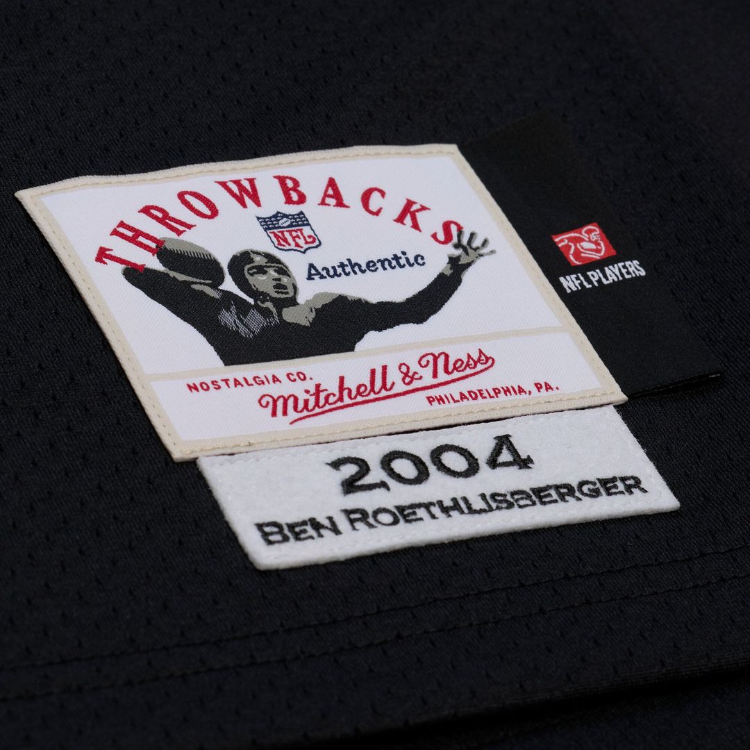 Ben Roethlisberger Pittsburgh Steelers Mitchell & Ness 2004 Authentic Throwback Jersey - Black