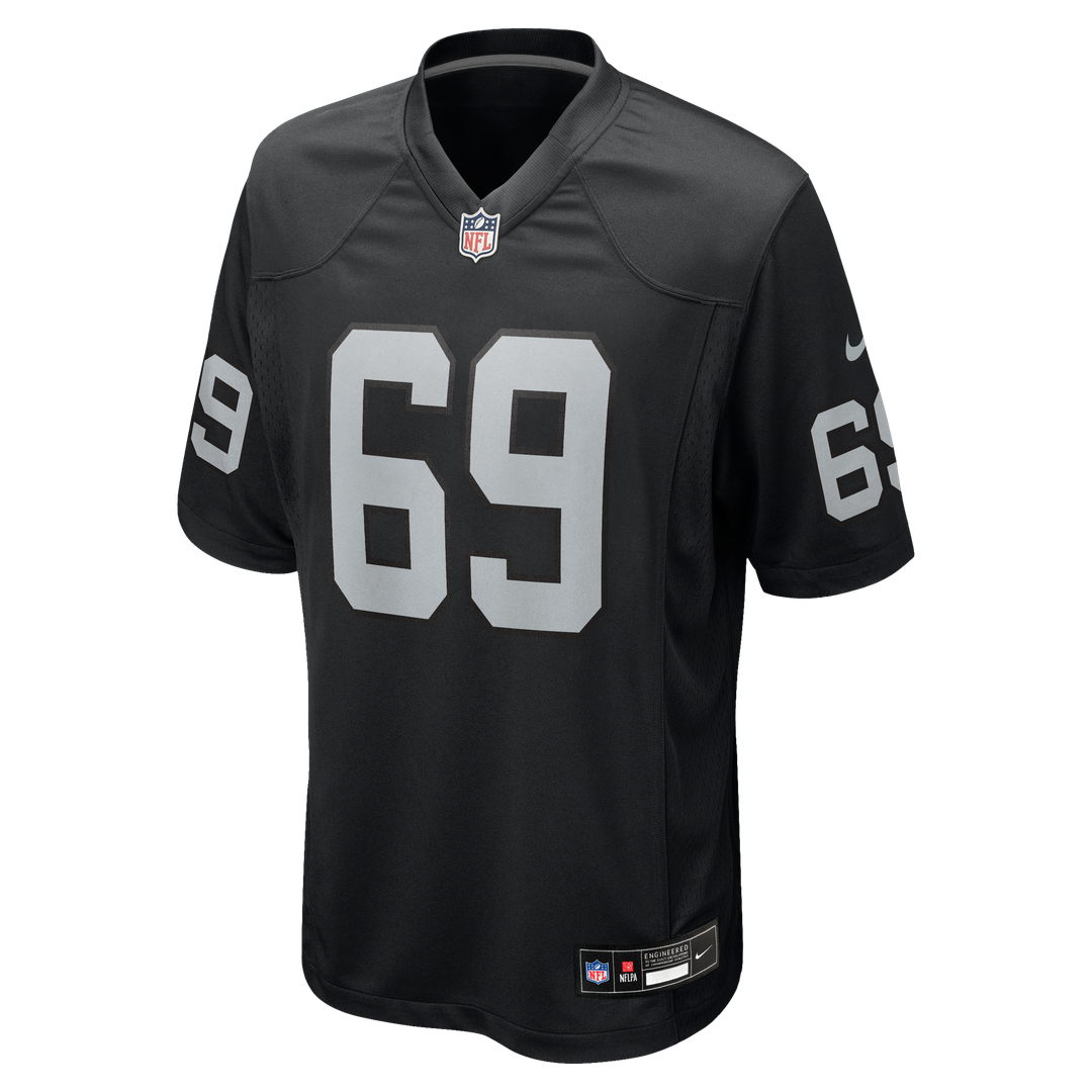 Adam Butler Las Vegas Raiders Nike Team Game Jersey -  Black