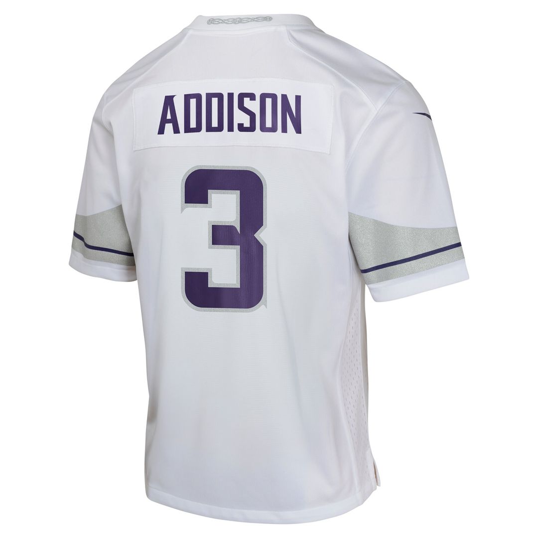Jordan Addison Minnesota Vikings Nike Youth Game Jersey - White