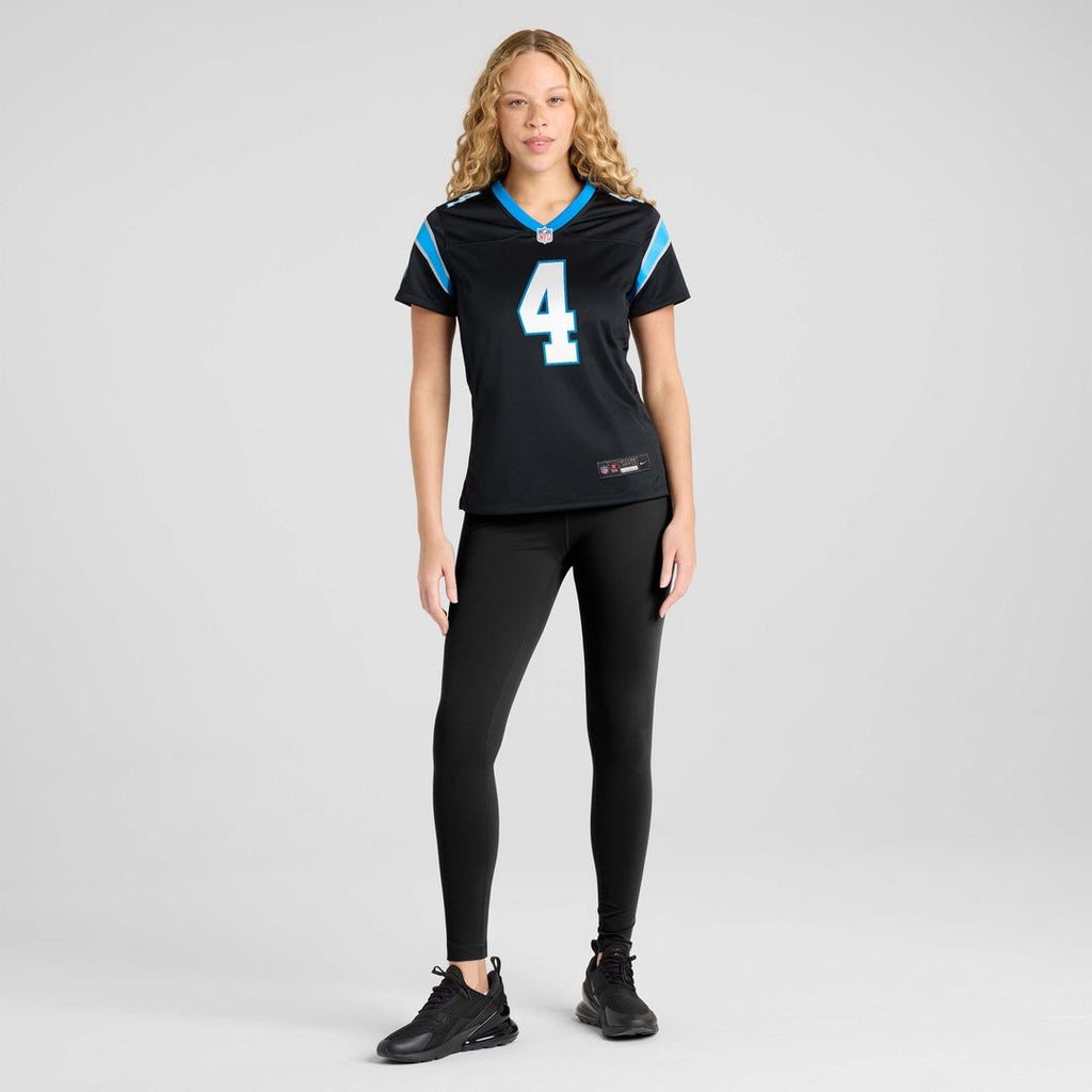 Tetairoa McMillan Carolina Panthers Nike Women's Team Game Jersey -  Black