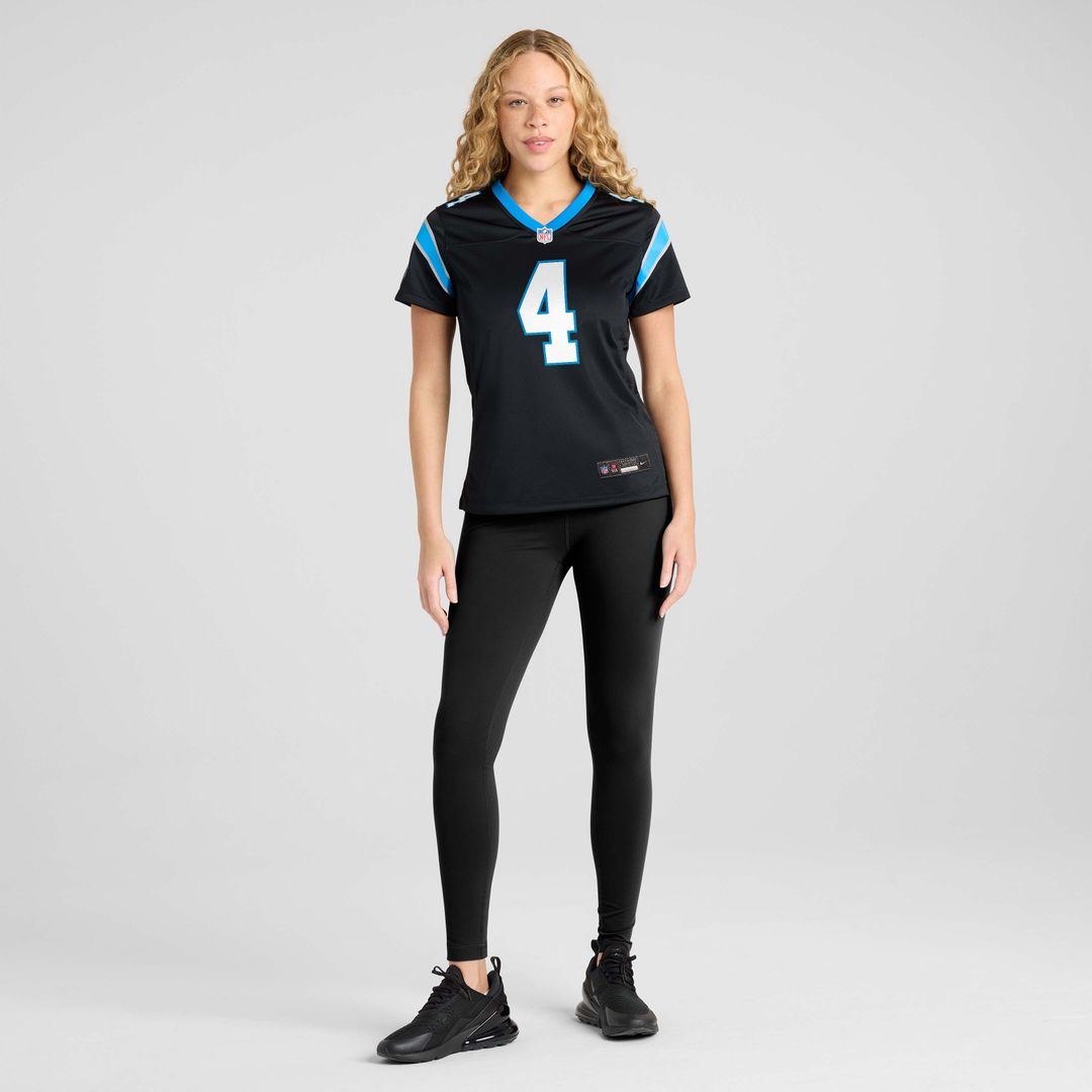 Tetairoa McMillan Carolina Panthers Nike Women's Team Game Jersey -  Black