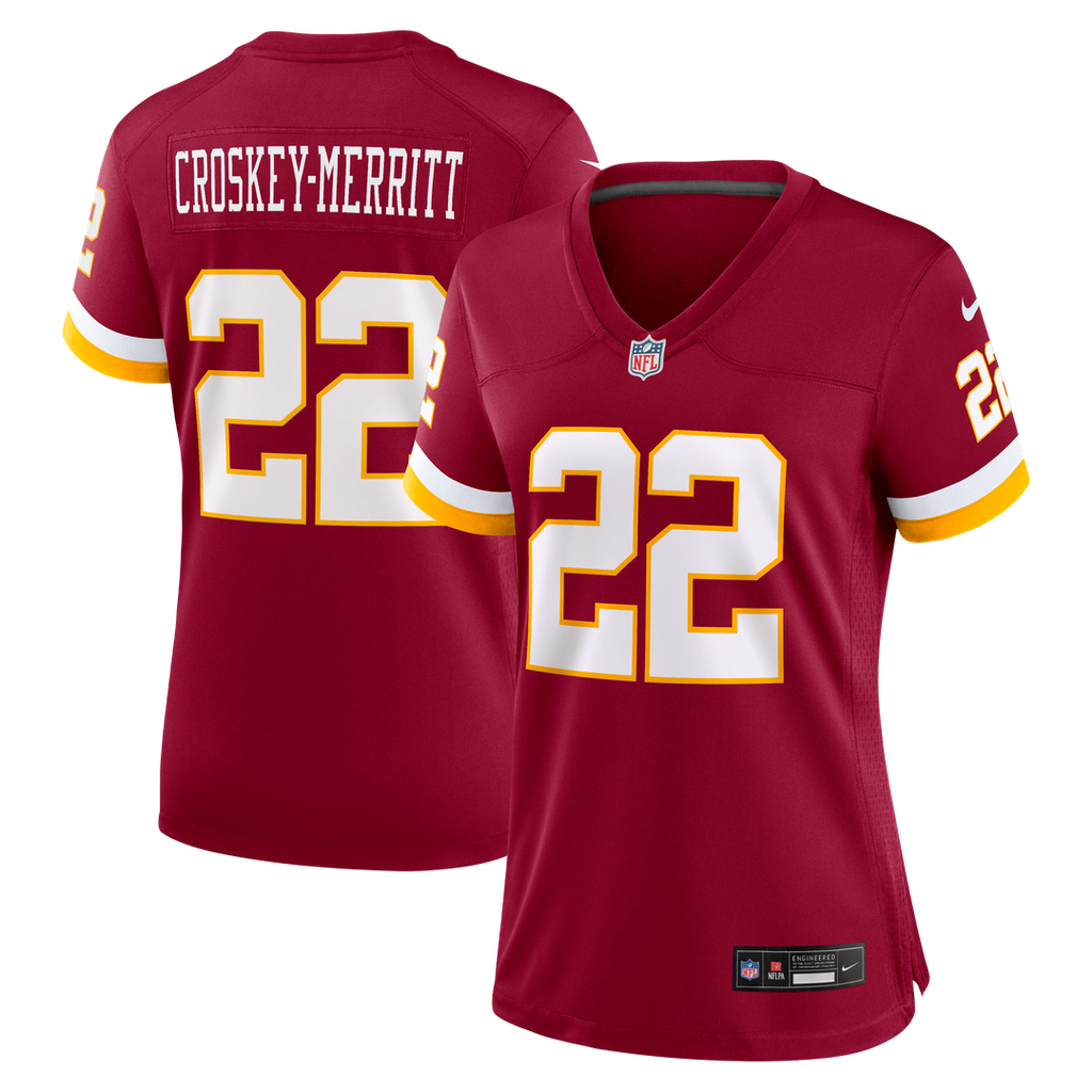 Jacory Croskey-Merritt Washington Commanders Nike Women's Game Jersey - Burgundy