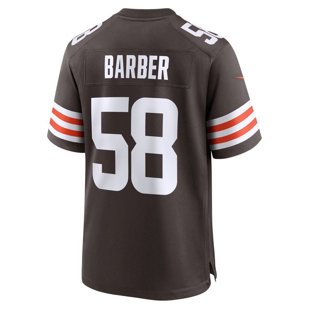 Austin Barber Cleveland Browns Nike Team Game Jersey - Brown