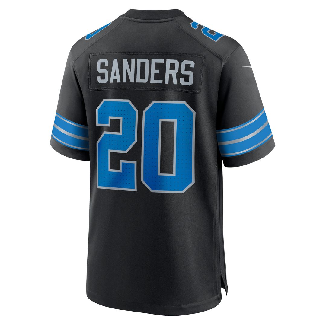 Barry Sanders Detroit Lions Nike 2nd Alternate Retired Player Game Jersey - Black