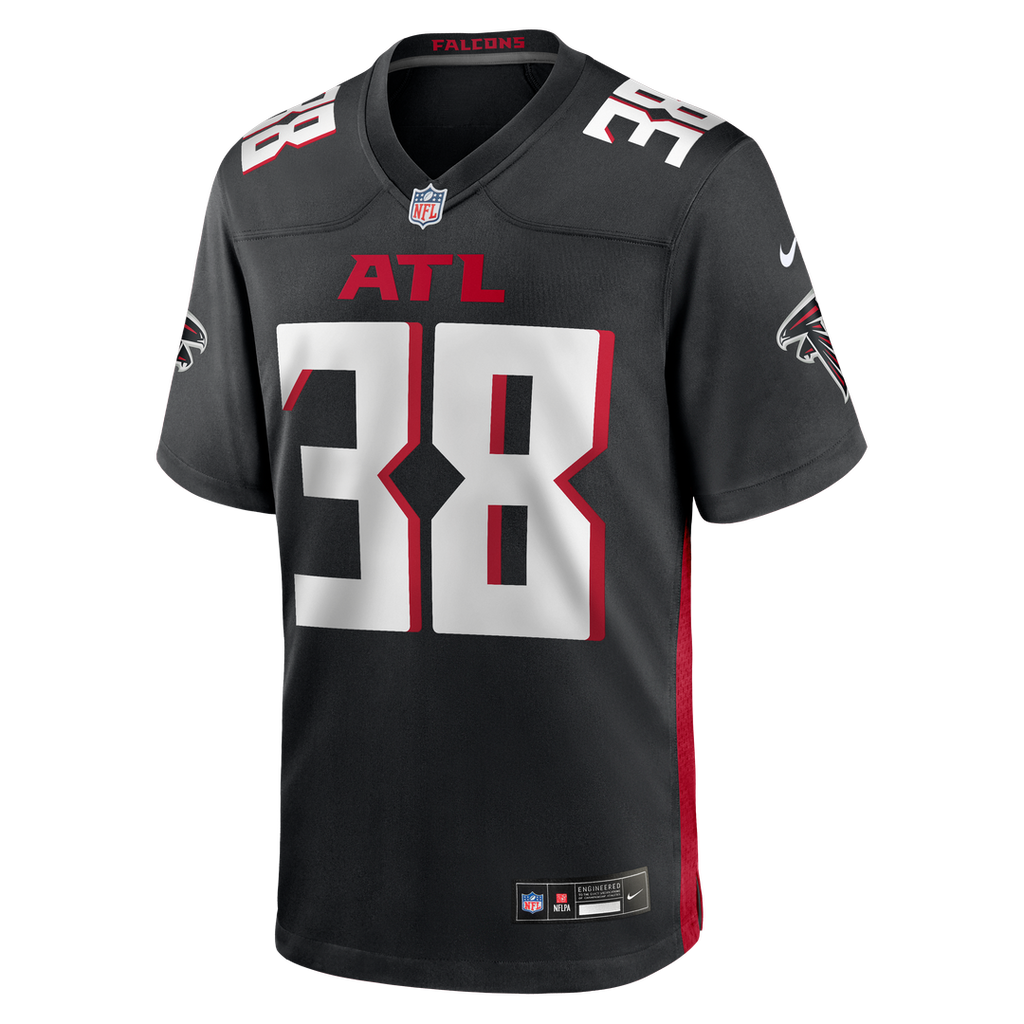 Nathan Carter Atlanta Falcons Nike Team Game Jersey -  Black