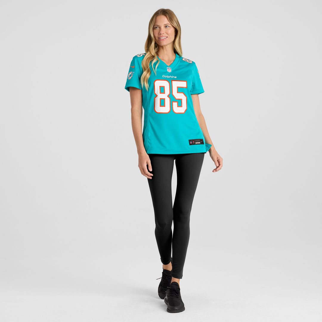 River Cracraft Miami Dolphins Nike Women's Game Player Jersey - Aqua