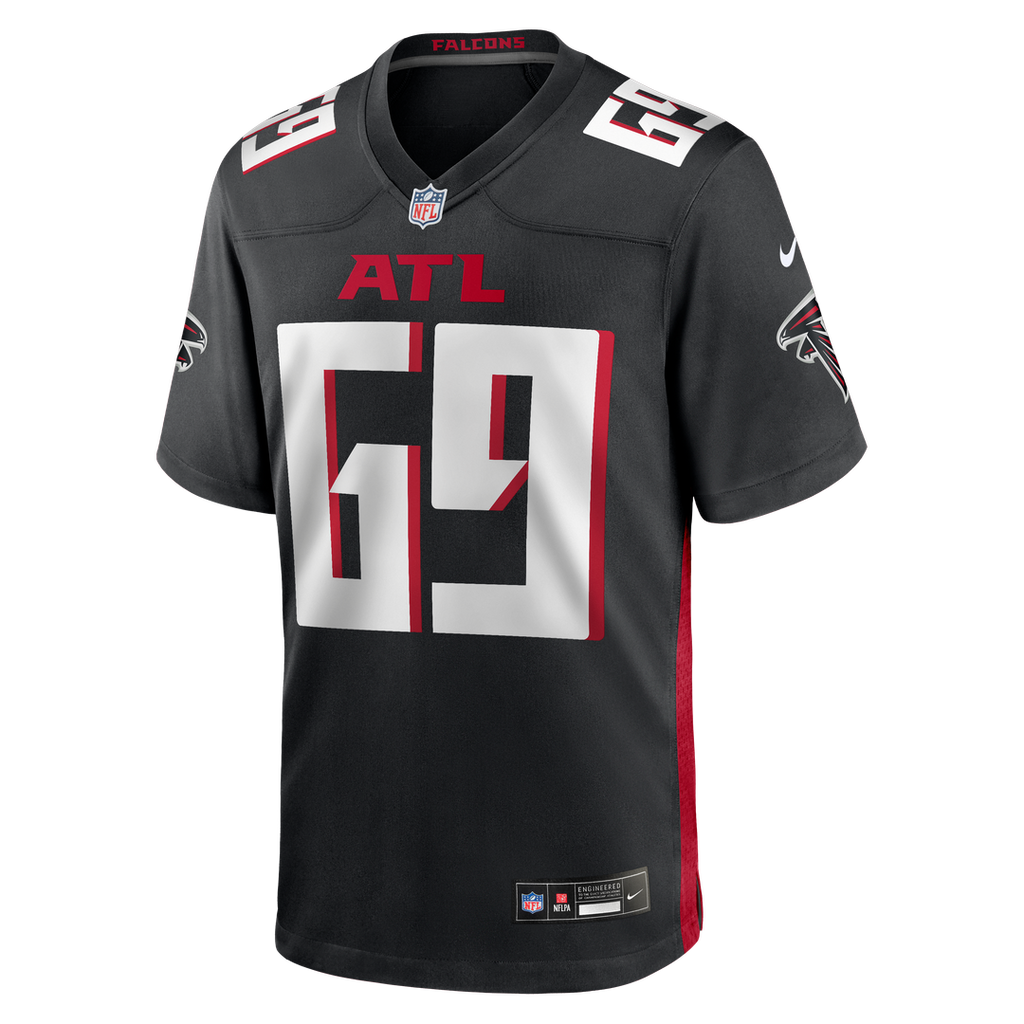 Jack Nelson Atlanta Falcons Nike Team Game Jersey -  Black