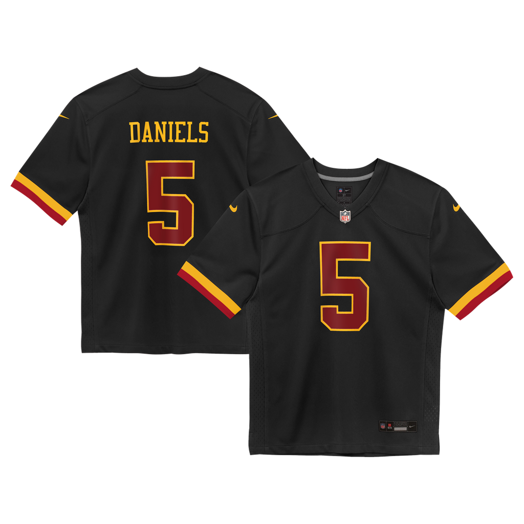 Jayden Daniels Washington Commanders Nike Preschool Alternate Game Jersey - Black