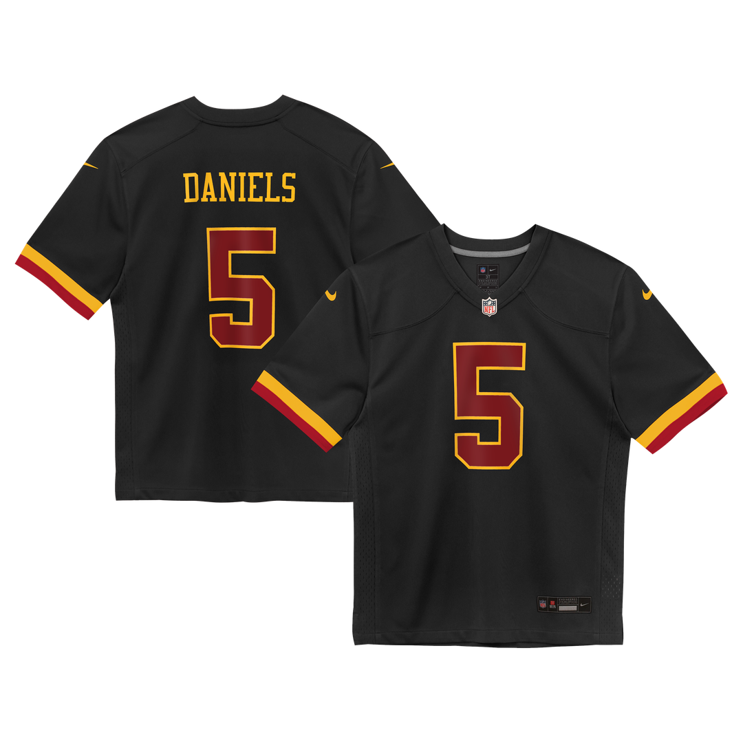 Jayden Daniels Washington Commanders Nike Preschool Alternate Game Jersey - Black