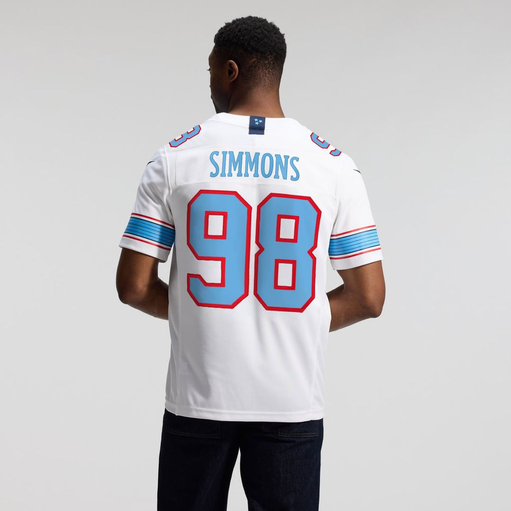 Jeffery Simmons Tennessee Titans Nike Vapor F.U.S.E. Sewn Down Limited Jersey - Light Blue