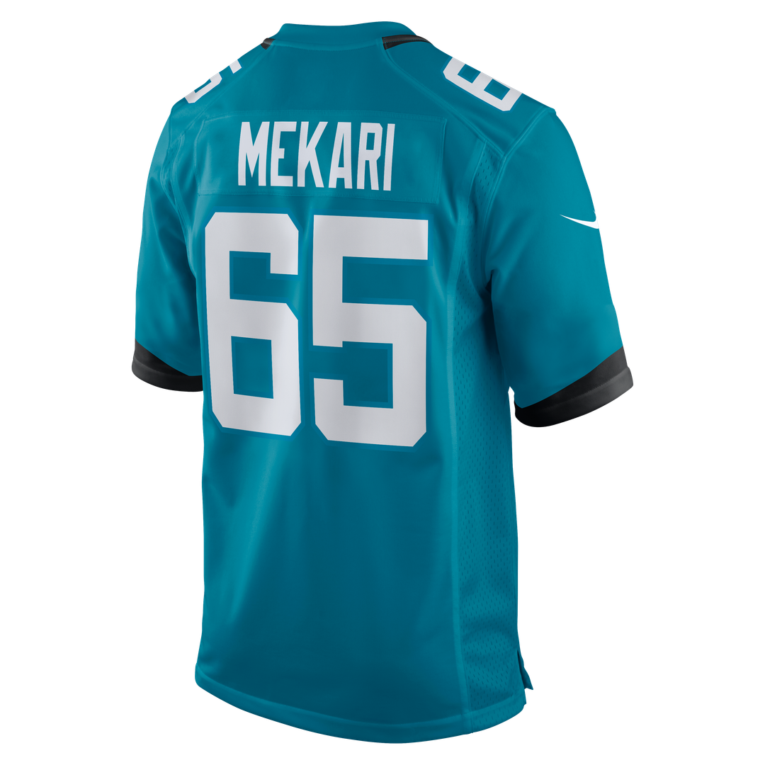 Patrick Mekari Jacksonville Jaguars Nike Team Game Jersey -  Teal