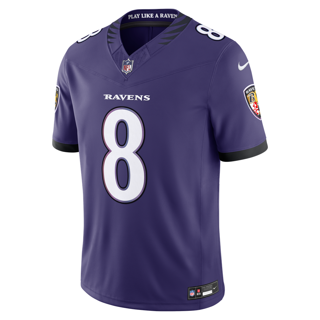 Lamar Jackson Baltimore Ravens Nike Vapor F.U.S.E. Stitched Limited Jersey - Purple