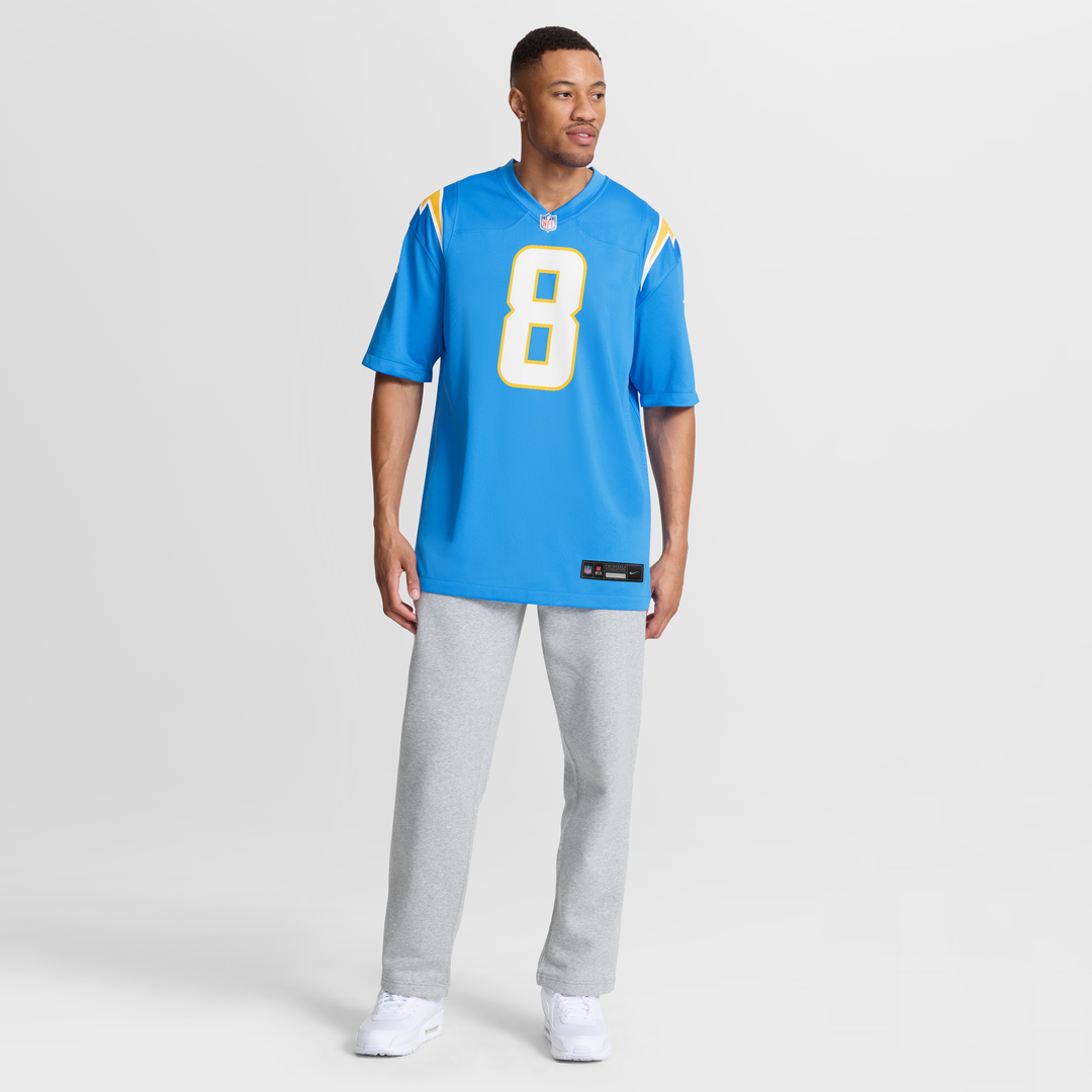 Omarion Hampton Los Angeles Chargers Nike Team Game Jersey -  Powder Blue