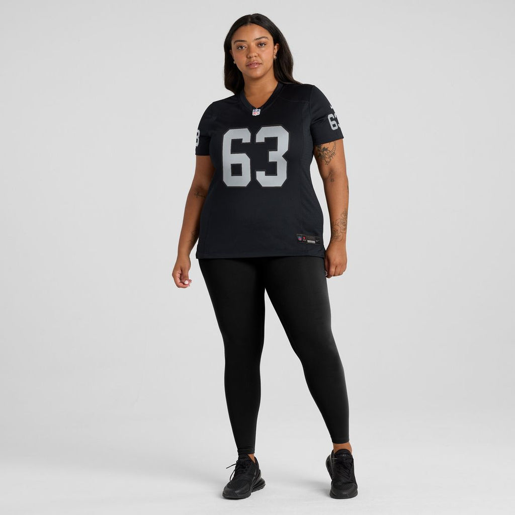 Gene Upshaw Las Vegas Raiders Nike Women's Game Retired Player Jersey - Black