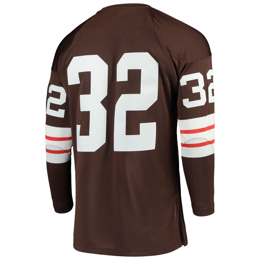 Jim Brown Cleveland Browns 1964 Mitchell & Ness Authentic Throwback Retired Player Jersey - Brown
