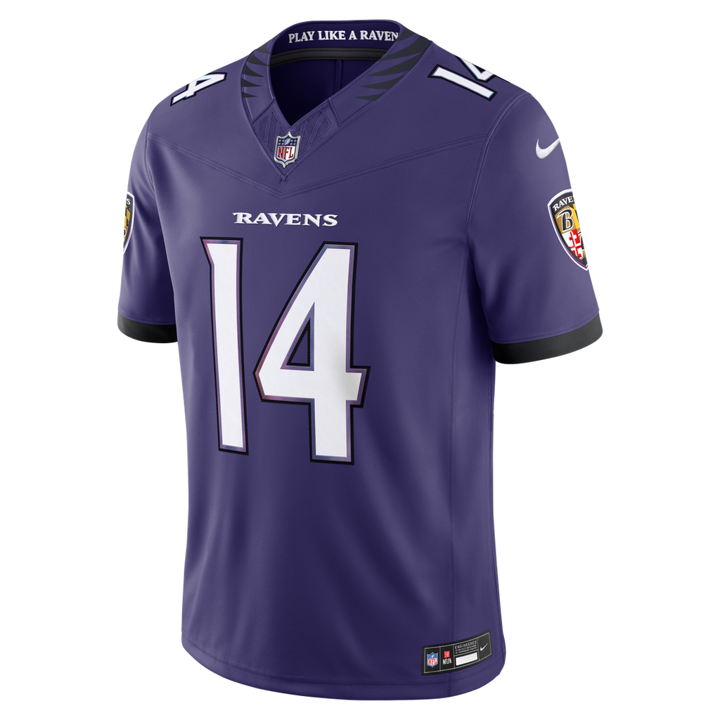 Kyle Hamilton Baltimore Ravens Nike Vapor F.U.S.E. Stitched Limited Jersey - Purple