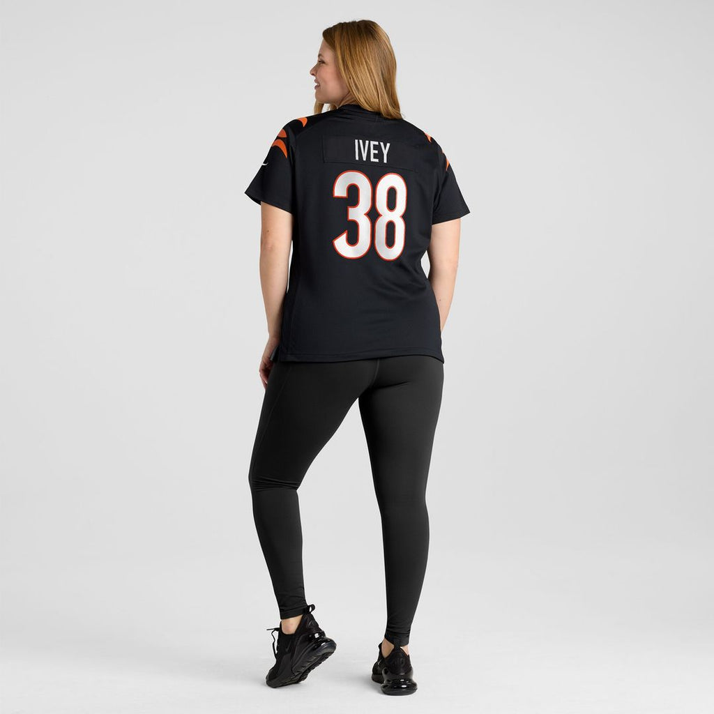DJ Ivey Cincinnati Bengals Nike Women's Team Game Jersey -  Black