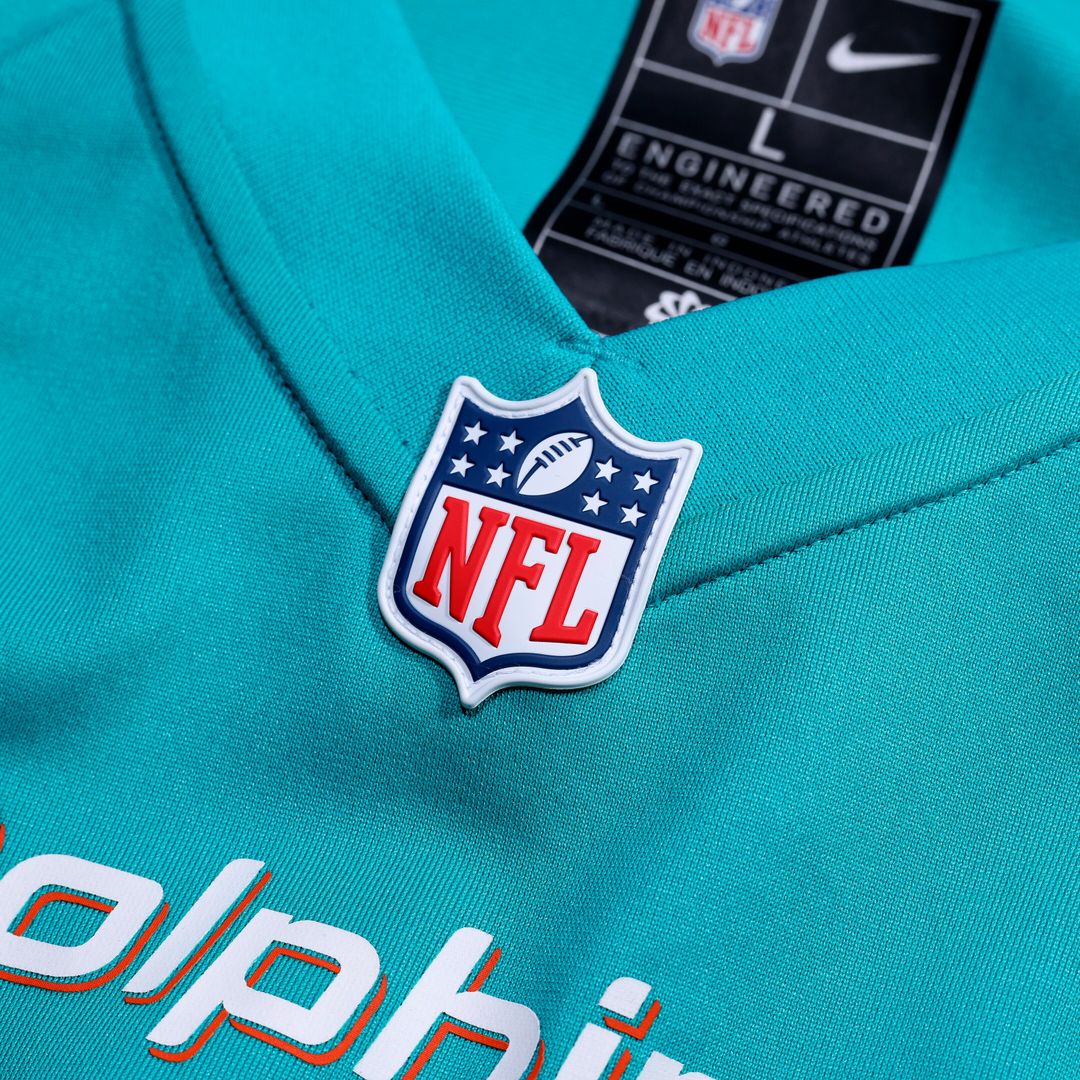 Chop Robinson Miami Dolphins Nike  Game Jersey -  Aqua