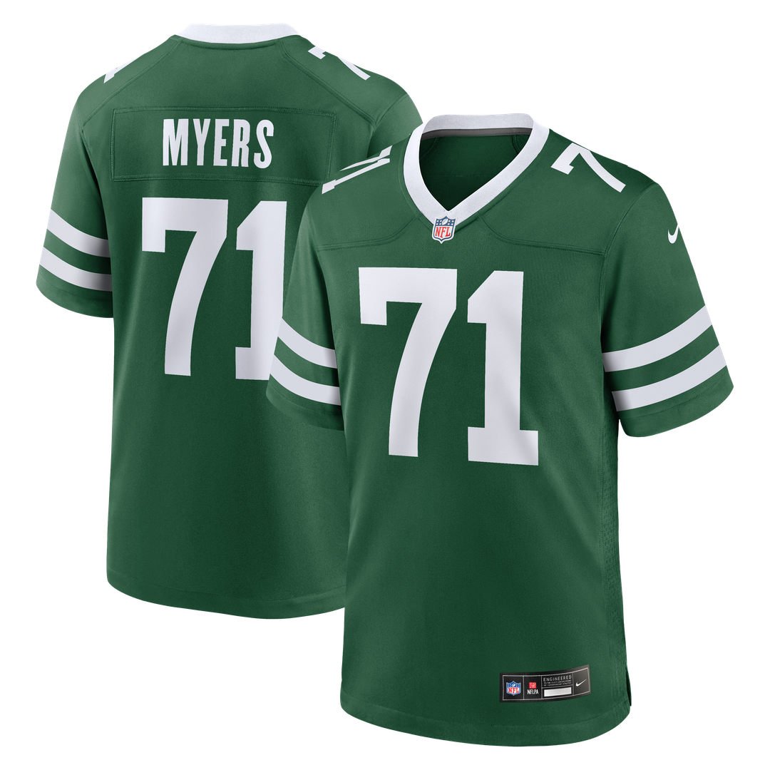 Josh Myers New York Jets Nike Team Game Jersey - Legacy Green