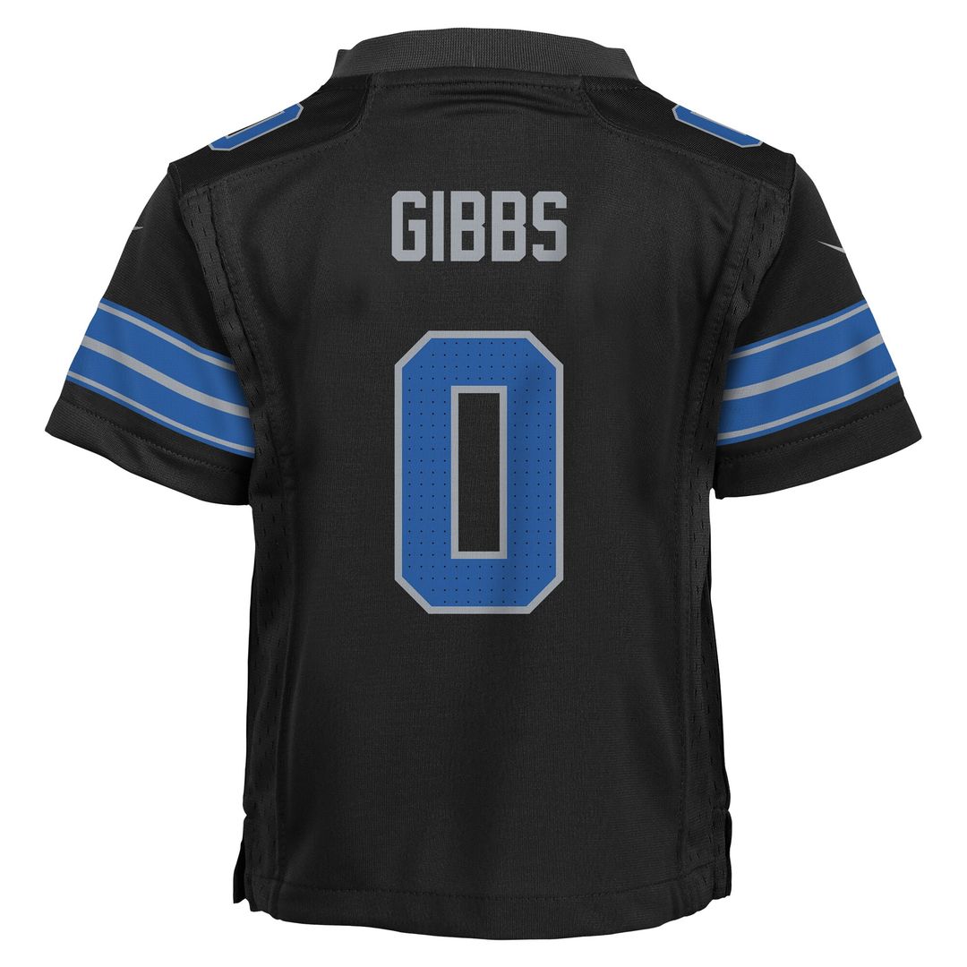 Jahmyr Gibbs Detroit Lions Nike Toddler Alternate Game Jersey - Black