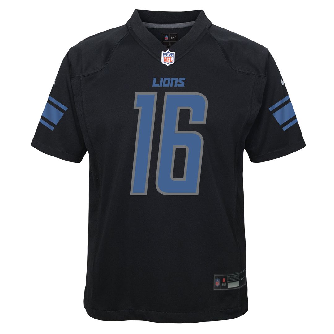 Jared Goff Detroit Lions Nike Youth Game Jersey - Black