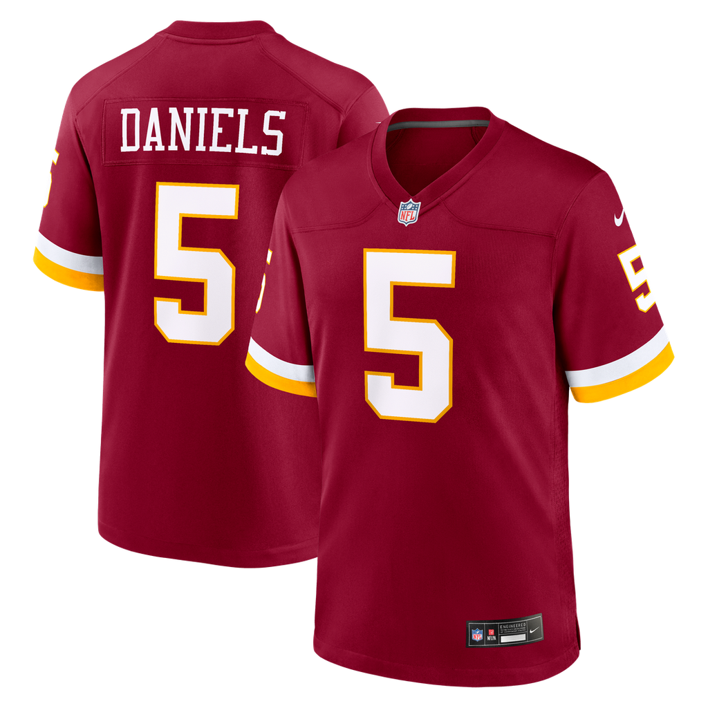 Jayden Daniels Washington Commanders Nike Game Jersey - Burgundy