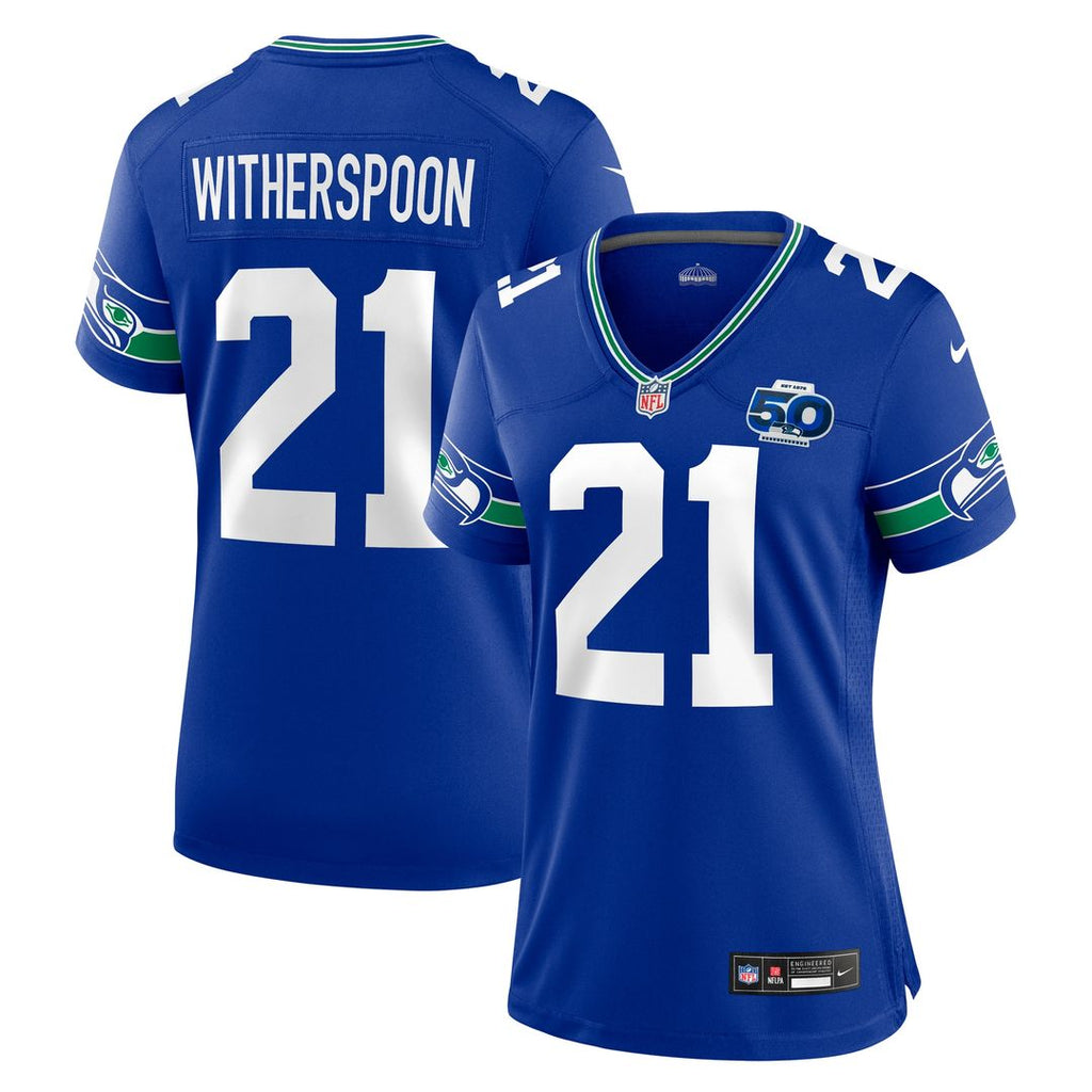 Devon Witherspoon Seattle Seahawks Nike Women's Alternate 50th Season Game Jersey - Royal