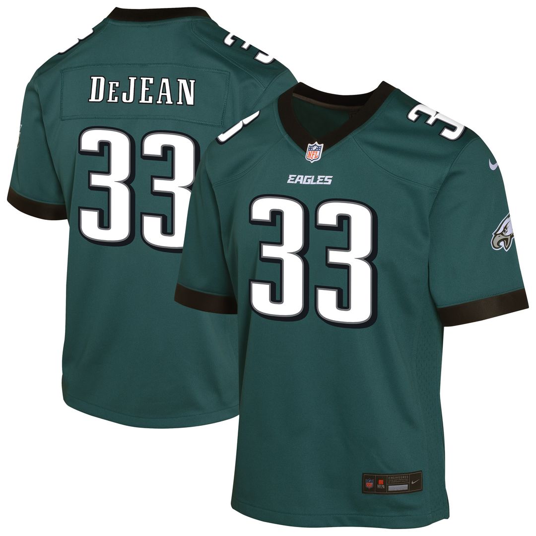 Cooper DeJean Philadelphia Eagles Nike Youth Game Player Jersey - Midnight Green