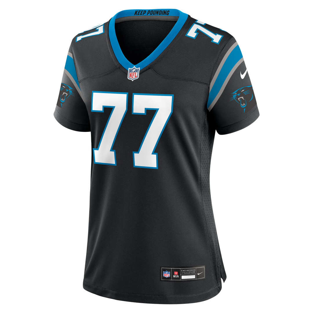 Luke Fortner Carolina Panthers Nike Women's Team Game Jersey -  Black