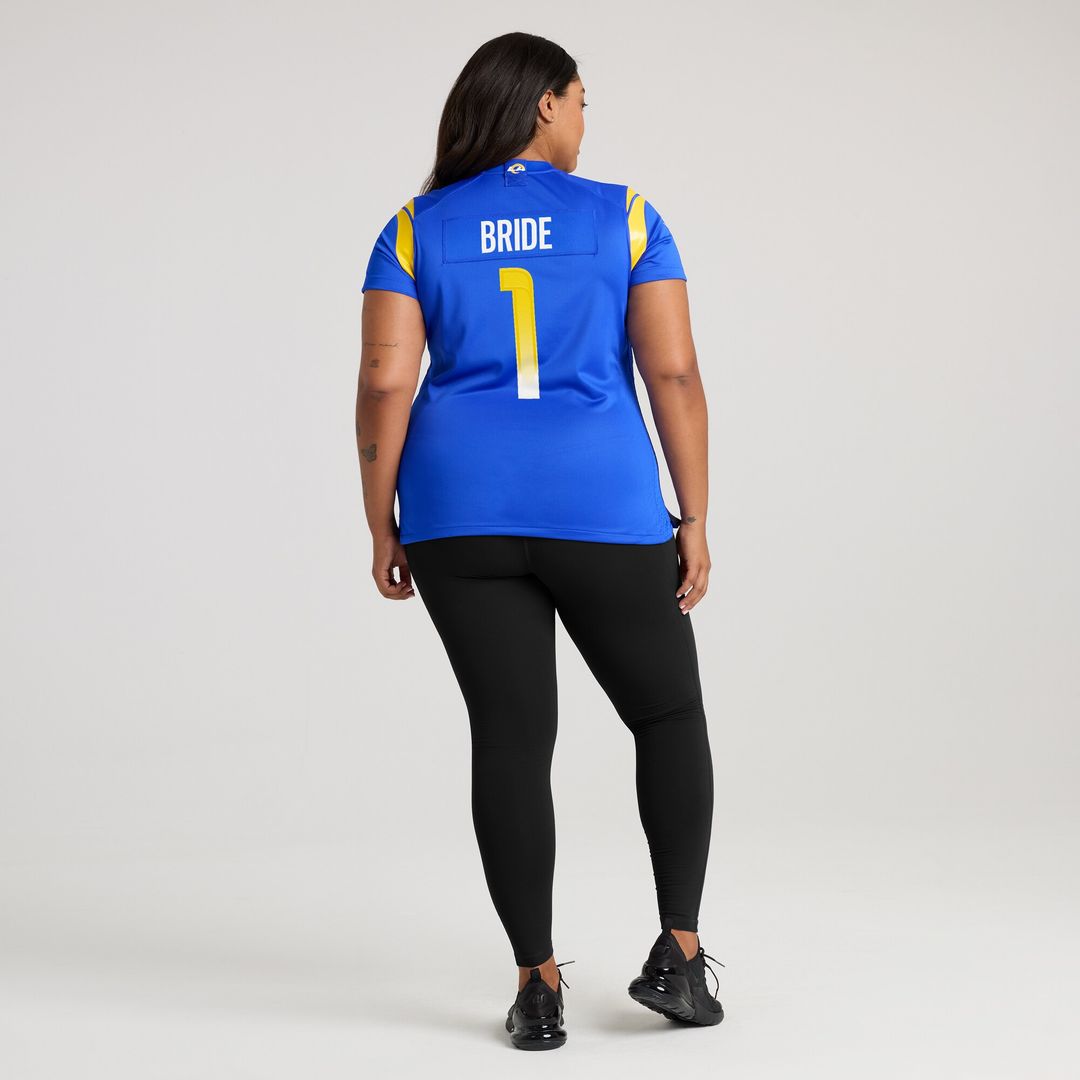 Number 1 Bride Los Angeles Rams Nike Women's Game Jersey - Royal