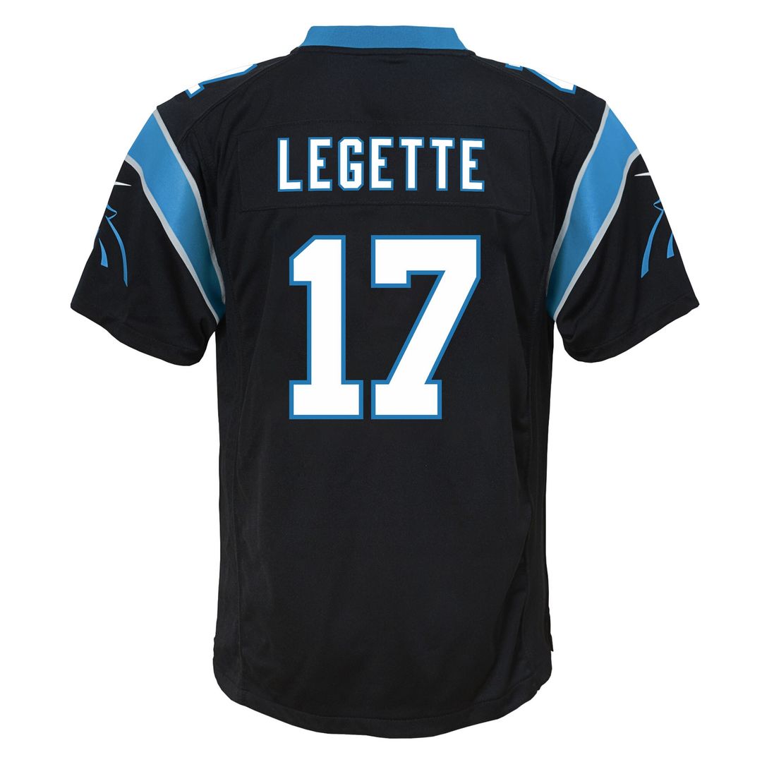 Xavier Legette Carolina Panthers Nike Youth Team Game Jersey - Black