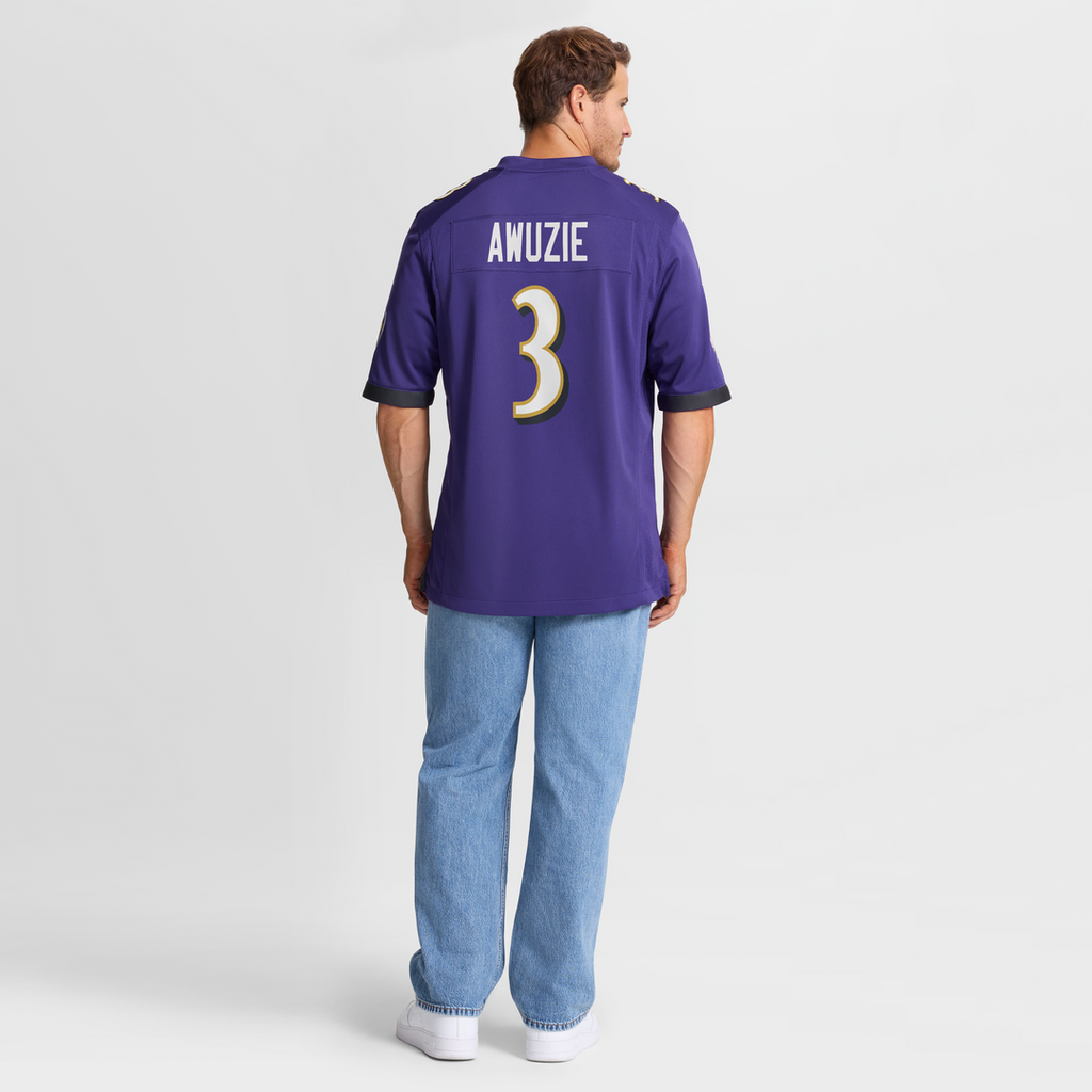 Chidobe Awuzie Baltimore Ravens Nike Team Game Jersey -  Purple