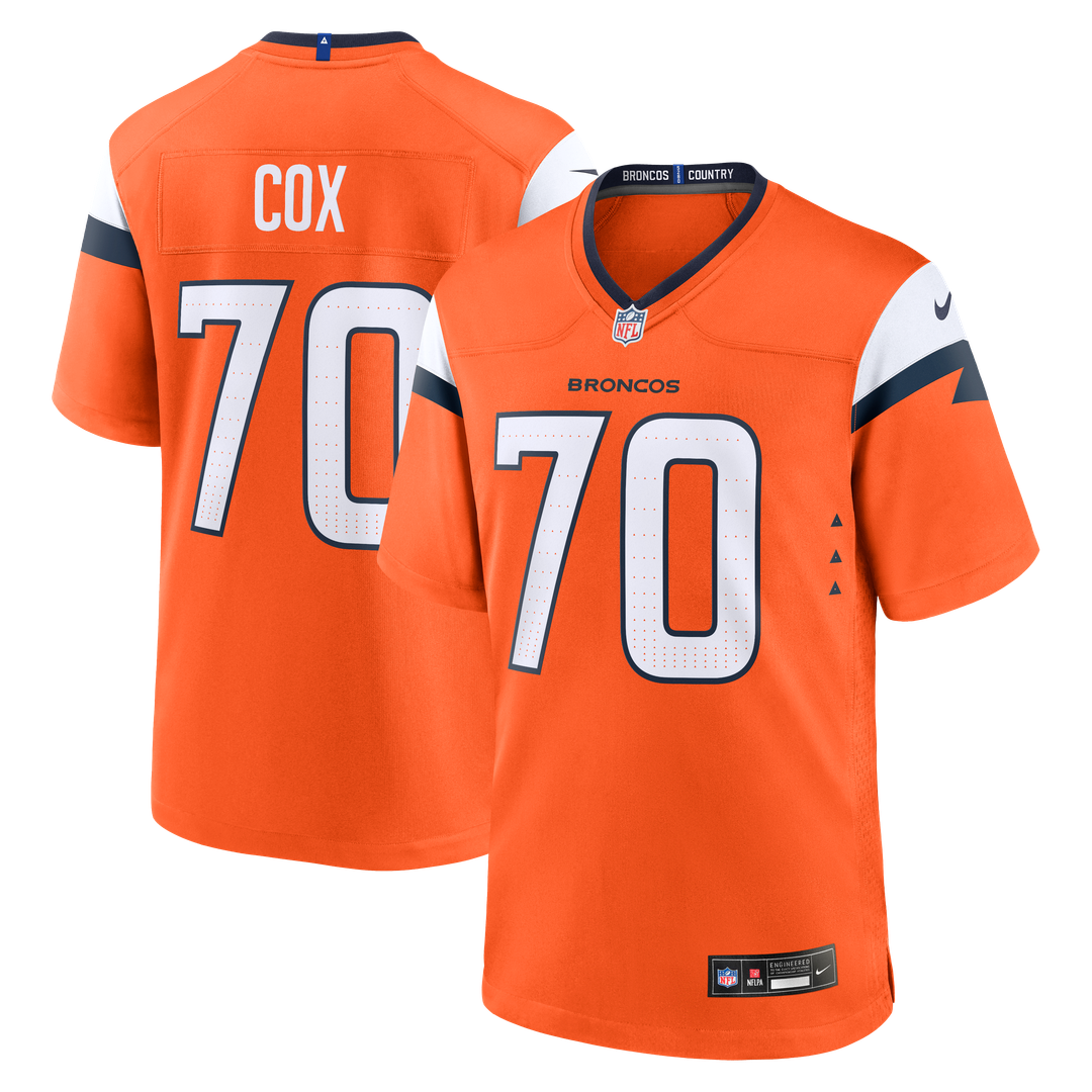 Marques Cox Denver Broncos Nike Team Game Jersey -  Orange