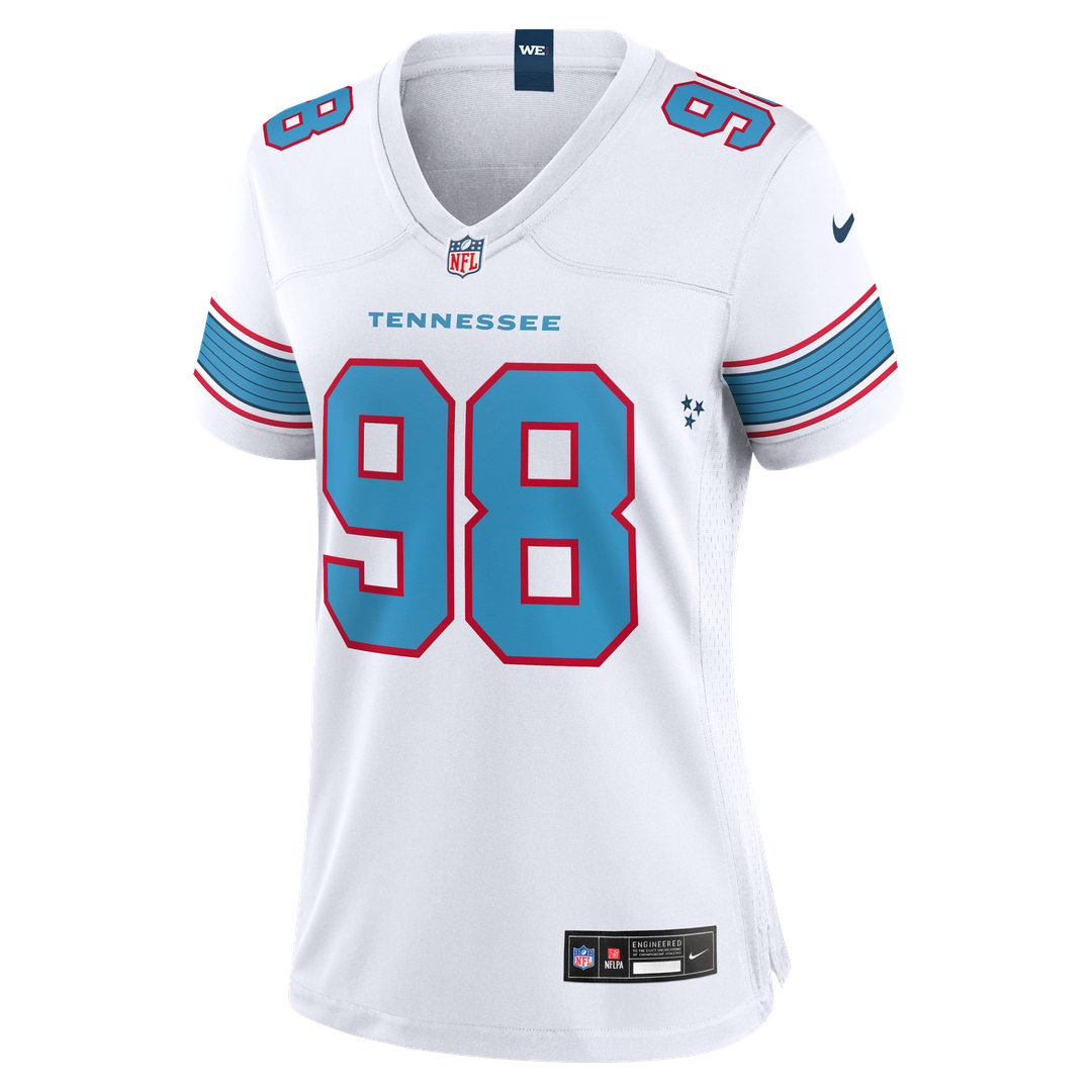Jeffery Simmons Tennessee Titans Nike Women's Game Jersey - White