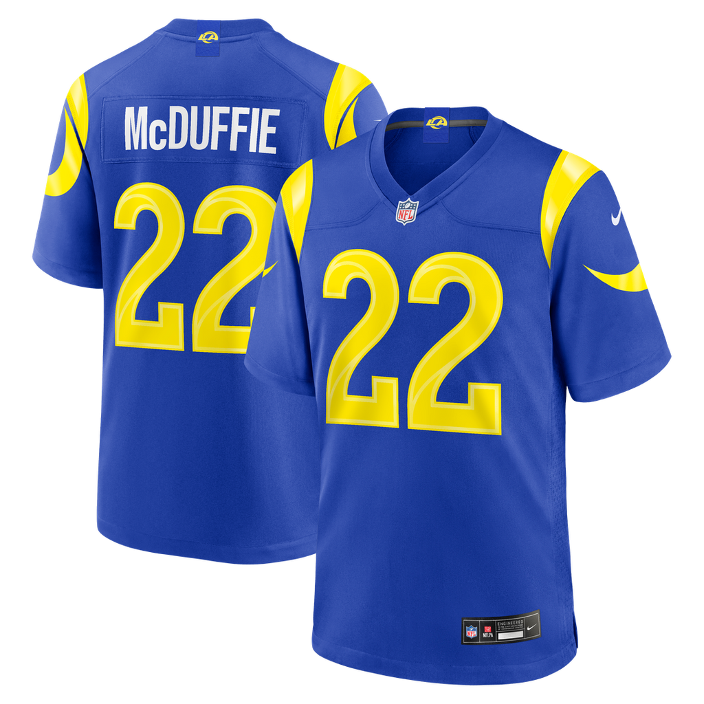 Trent McDuffie Los Angeles Rams Nike Team Game Player Jersey - Royal