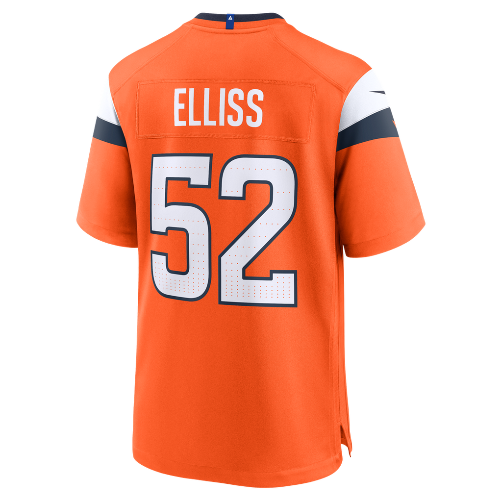 Jonah Elliss Denver Broncos Nike Team Game Jersey -  Orange