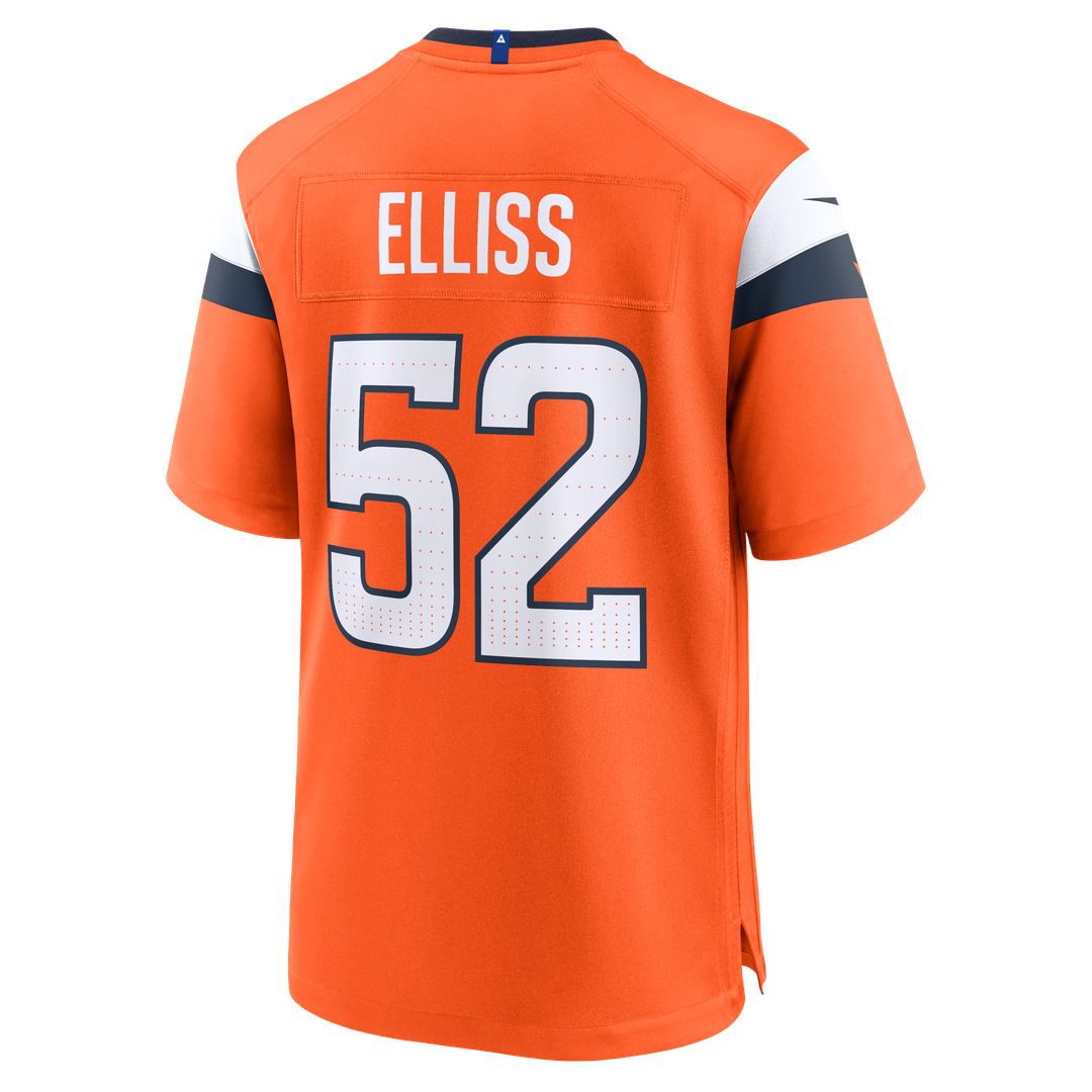 Jonah Elliss Denver Broncos Nike Team Game Jersey -  Orange