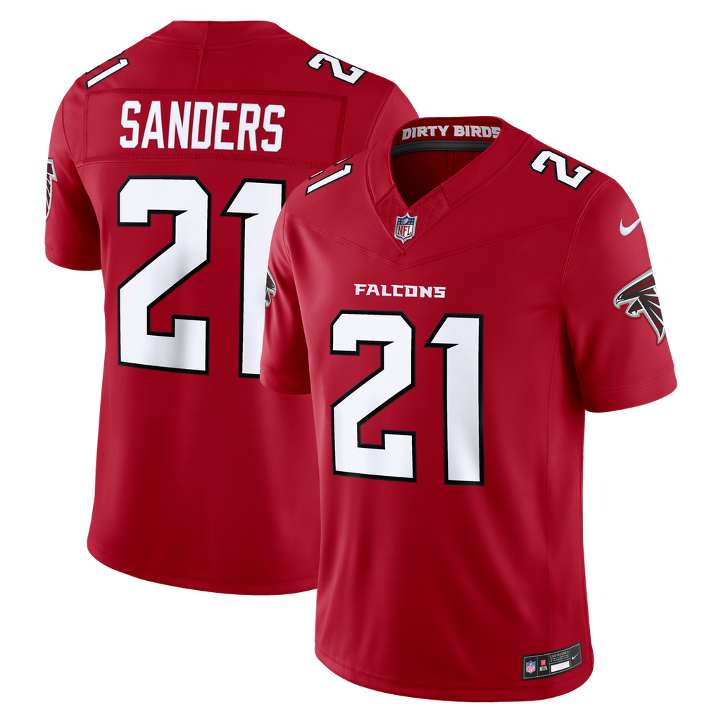 Deion Sanders Atlanta Falcons Nike Vapor F.U.S.E. Stitched Retired Limited Jersey - Red
