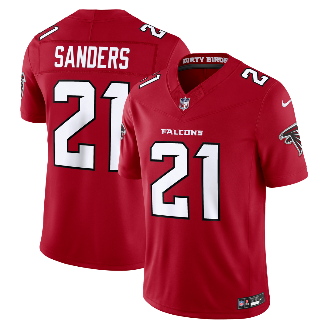 Deion Sanders Atlanta Falcons Nike Vapor F.U.S.E. Stitched Retired Limited Jersey - Red