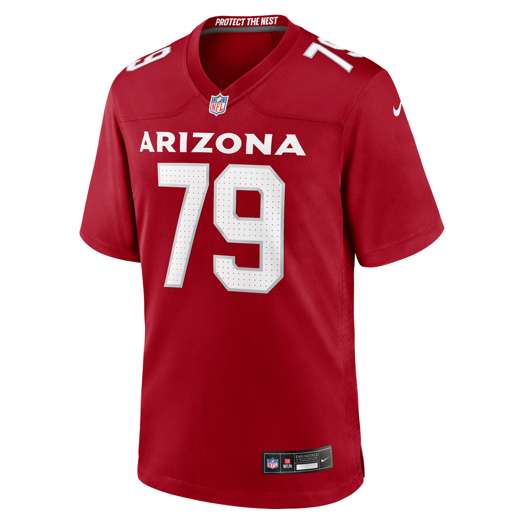 PJ Mustipher Arizona Cardinals Nike Team Game Jersey -  Cardinal