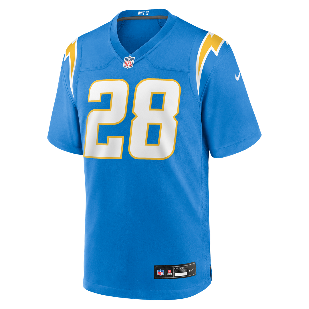 Hassan Haskins Los Angeles Chargers Nike Team Game Jersey -  Powder Blue