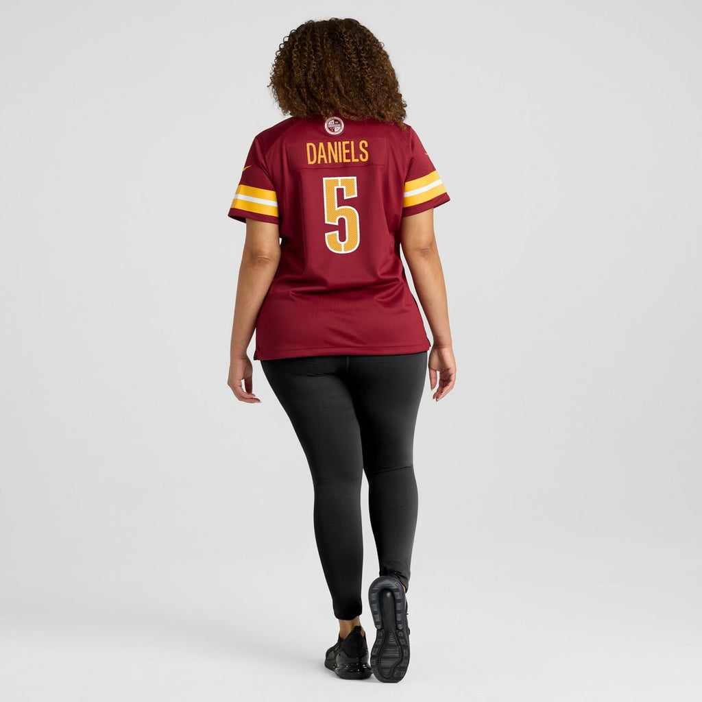 Jayden Daniels Washington Commanders Nike Women's Alternate Game Player Jersey - Black