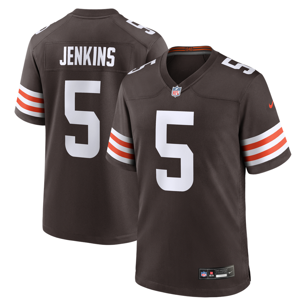 Rayshawn Jenkins Cleveland Browns Nike Team Game Jersey -  Brown