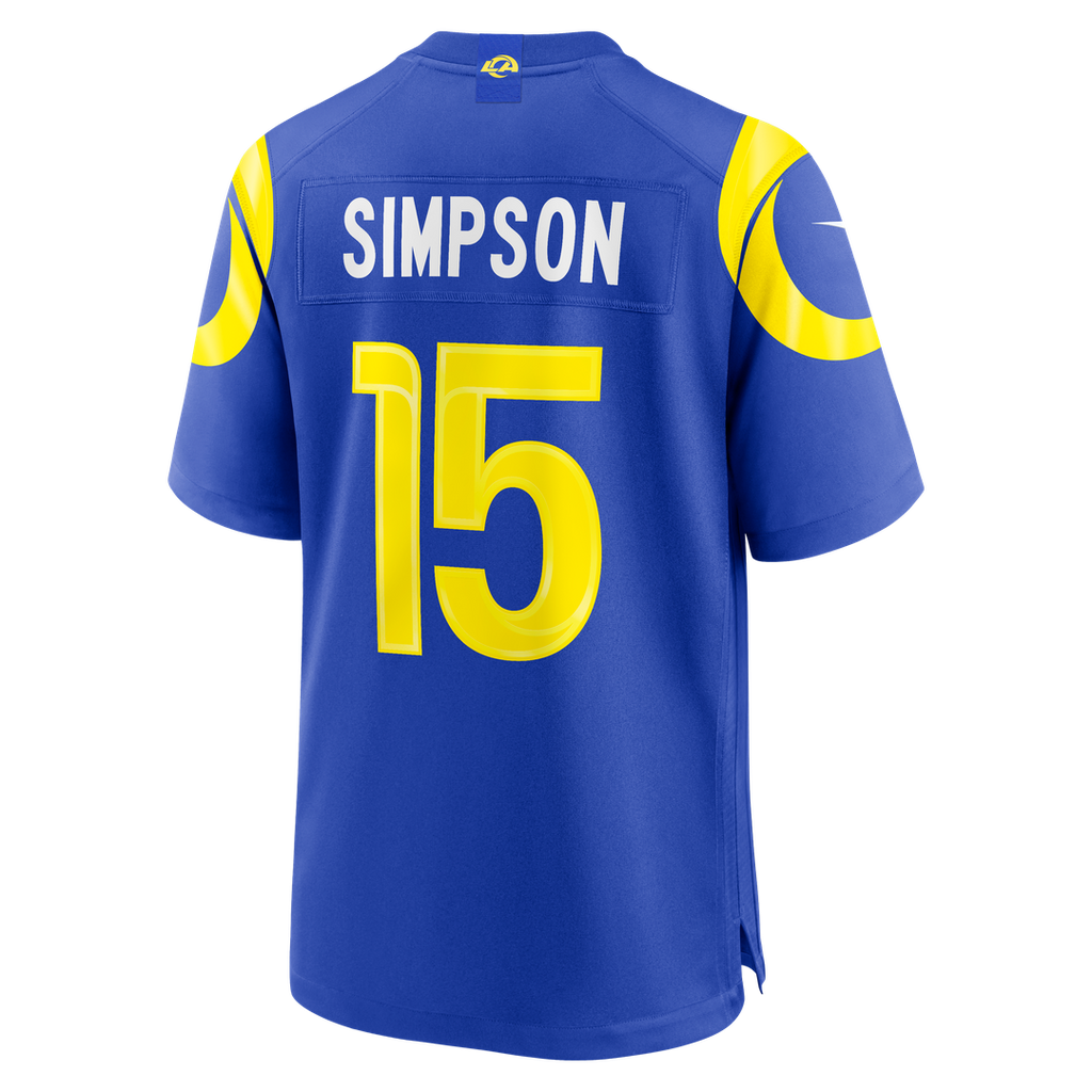 Ty Simpson Los Angeles Rams Nike 2026 NFL Draft First Round Pick No. 13 Team Game Jersey - Royal