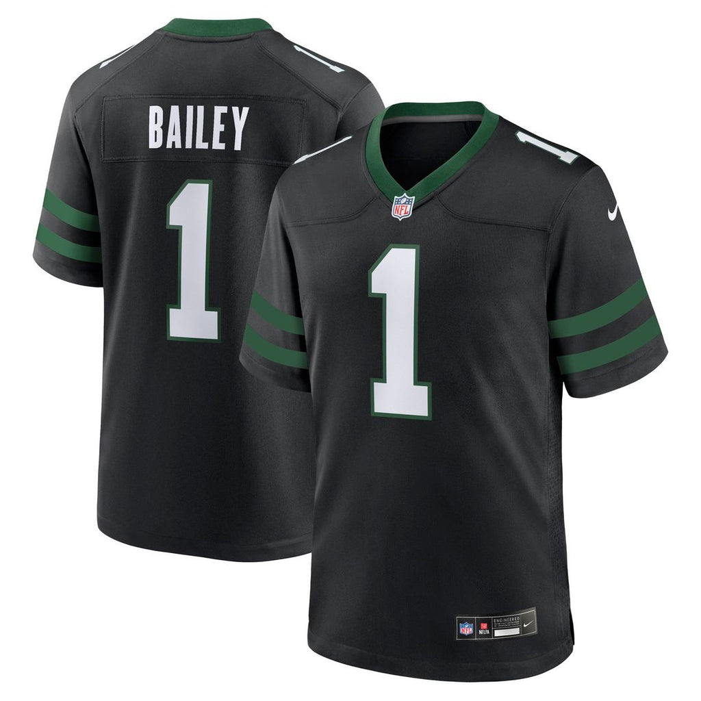 David Bailey New York Jets Nike Alternate Game Player Jersey - Legacy Black